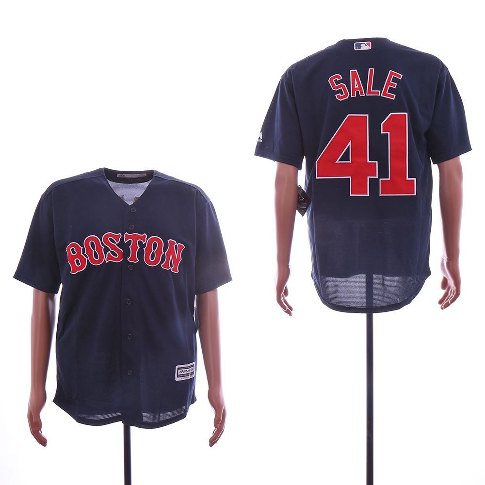 Men Boston Red Sox #41 Sale Blue MLB Jerseys